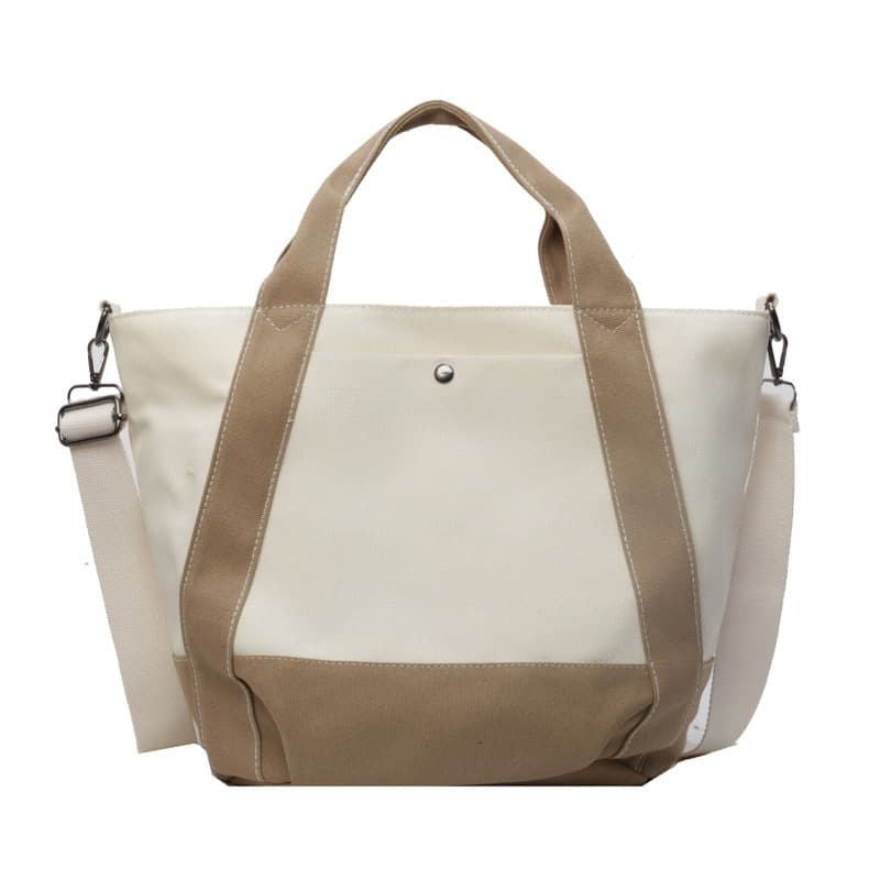 Classic Contrast Tote Purse