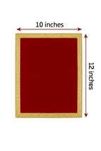 Red Velvet Pooja Aasan for Temple (Size 10x10 Inches)