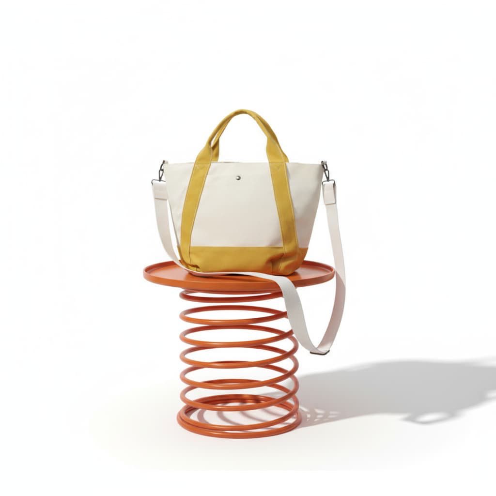 Classic Contrast Tote Purse