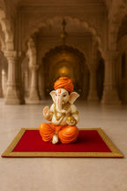 Red Velvet Temple Pooja Aasan - Different Sizes