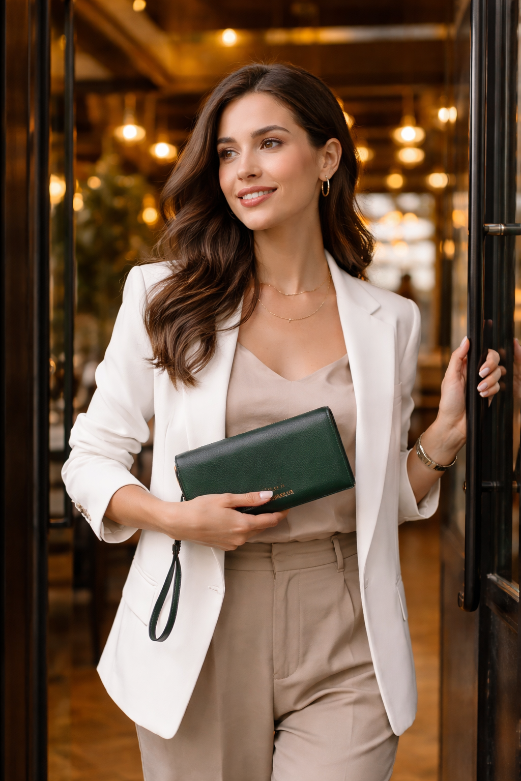 Luxury Leather Long Wallet with Zipper Pocket – Elegant Classic & Modern Design