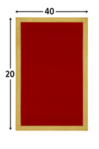 Red Velvet Pooja Aasan for Temple (Size 10x10 Inches)