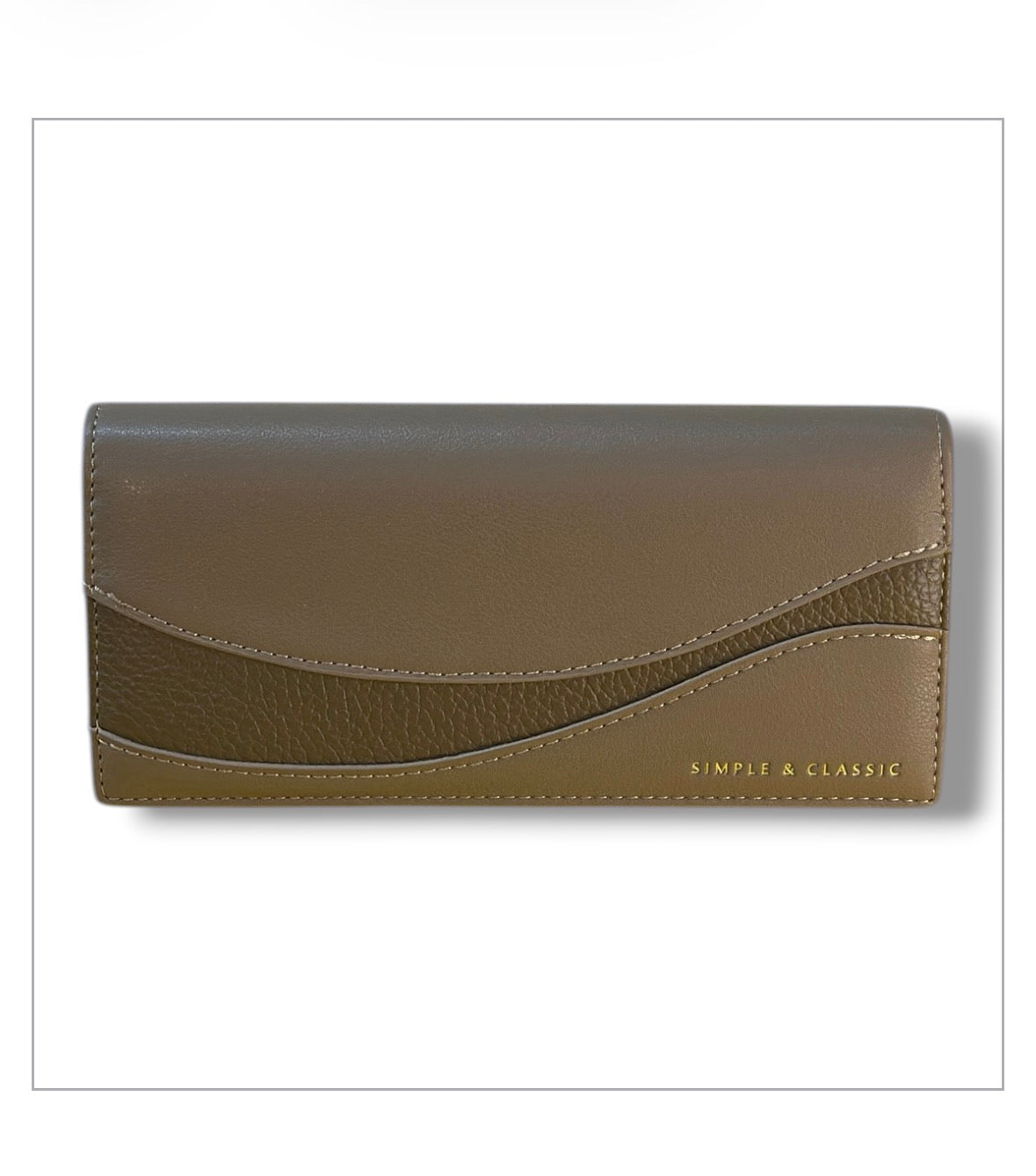 Elegant Long Wallet with Multiple Compartments & Classic Flap Design