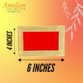 Red Velvet Pooja Aasan for Temple(4x6 Inches, 5 Pieces Set)