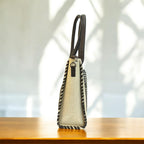 Amalam Collective Canvas Tote Bag with Chain Detail – Elegant Everyday Carry