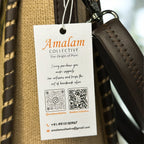 Amalam Collective Canvas Tote Bag with Chain Detail – Elegant Everyday Carry
