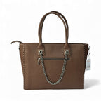 Amalam Collective Canvas Tote Bag with Chain Detail – Elegant Everyday Carry