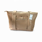 Minimal BlackTote Bag with Front Zip Pocket – Everyday Carry Tote