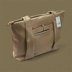 Minimal BlackTote Bag with Front Zip Pocket – Everyday Carry Tote