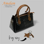 Luxury Croc-Embossed Top Handle Handbag – Classic Structured Satchel