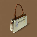 Elegant Top Handle Handbag with Flap Closure – Classic Everyday Satchel