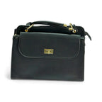 Elegant Top Handle Handbag with Flap Closure – Classic Everyday Satchel