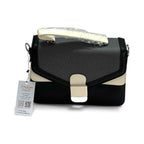 Two-Tone Structured Bag with Top Handle – Modern Classic Satchel