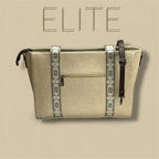 Women’s Woven Canvas Tote Bag with Jacquard Webbing