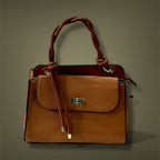 Elegant Top Handle Handbag with Flap Closure – Classic Everyday Satchel