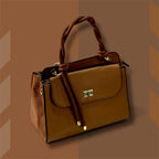 Elegant Top Handle Handbag with Flap Closure – Classic Everyday Satchel