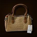 Luxury Croc-Embossed Top Handle Handbag – Classic Structured Satchel
