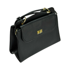 Elegant Top Handle Handbag with Flap Closure – Classic Everyday Satchel