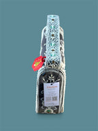 Hand Crafted Elegant Grey Embroidered Clutch with Beadwork