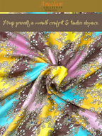 Woolen Multi Floral Print Un-Stitched Suit Fabric