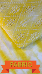 Sunlit Bloom Embroidered Cotton Un-Stitched Fabric