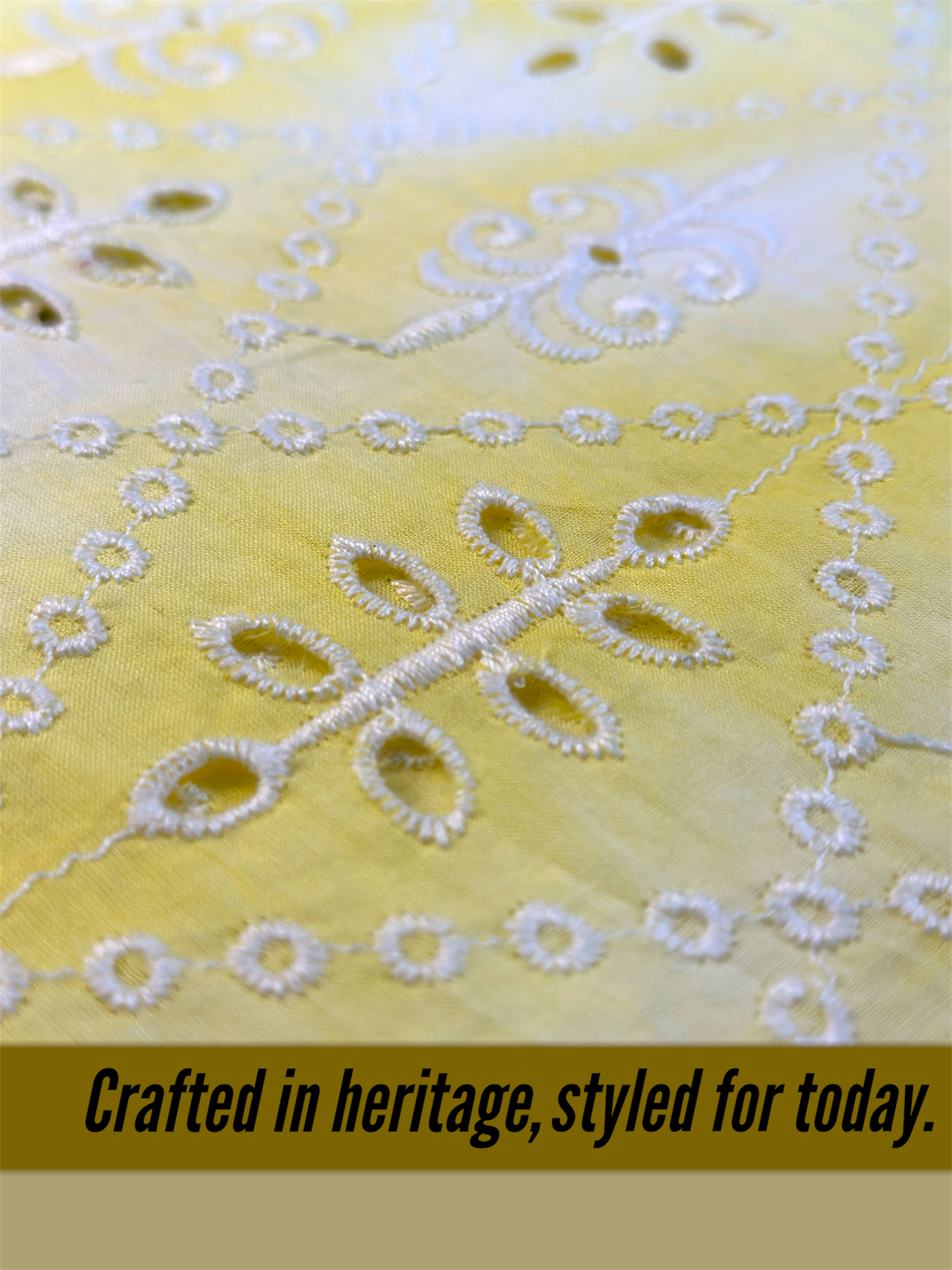 Sunlit Bloom Embroidered Cotton Un-Stitched Fabric