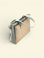 Ladies Tote Handbag Made with Polyurethane Leather