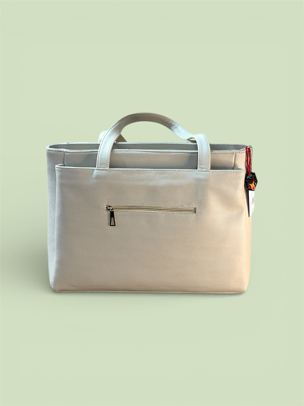 Ladies Tote Handbag Made with Polyurethane Leather