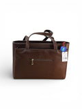 Ladies Tote Handbag Made with Polyurethane Leather