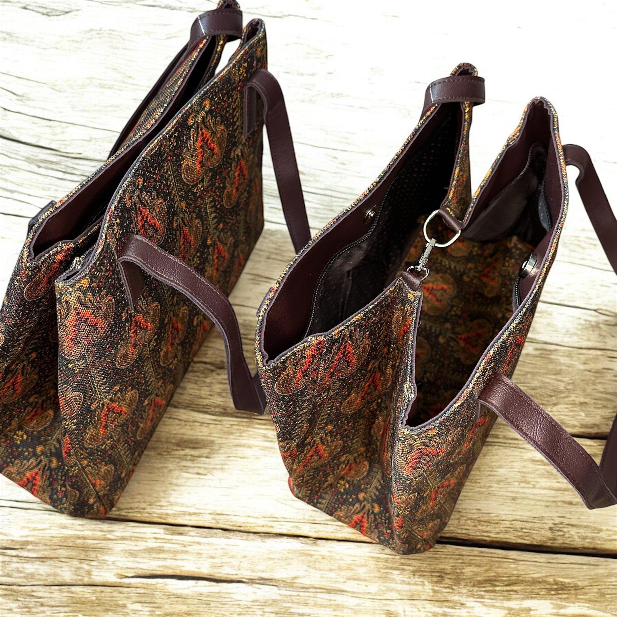 Combo Tote Bag with Matching Pouch (Expandable Design)