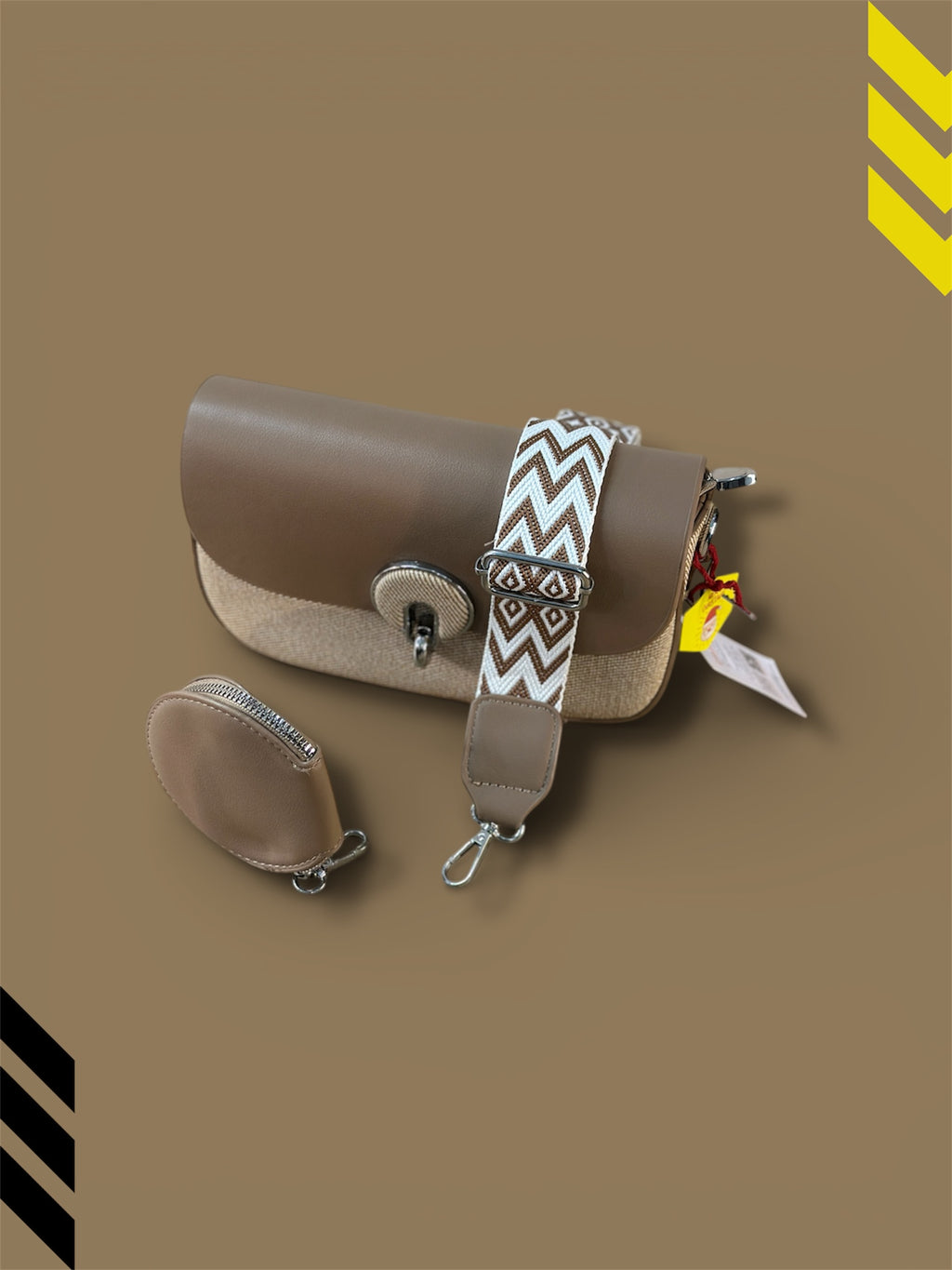 Modern Bag with Detachable Coin Case – Compact Utility Bag