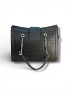 Textured Chain Handle Women’s Handbag
