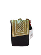 Pearl Embellished Mobile Sling Bag with Chain Strap