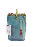 Pearl Embellished Mobile Sling Bag with Chain Strap