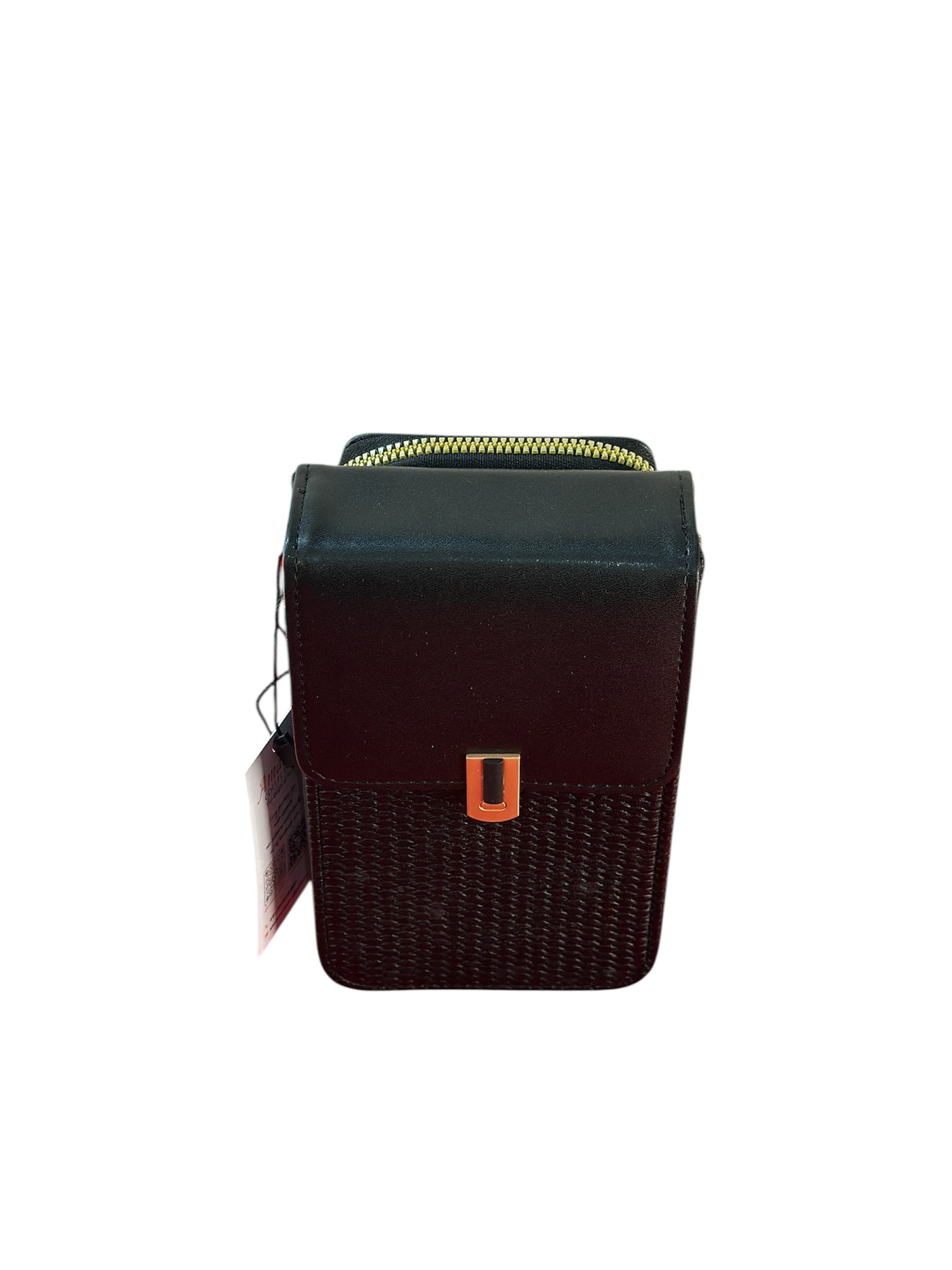 Mini Phone Wallet Sling Bag with Zip Wallet & Flap Closure
