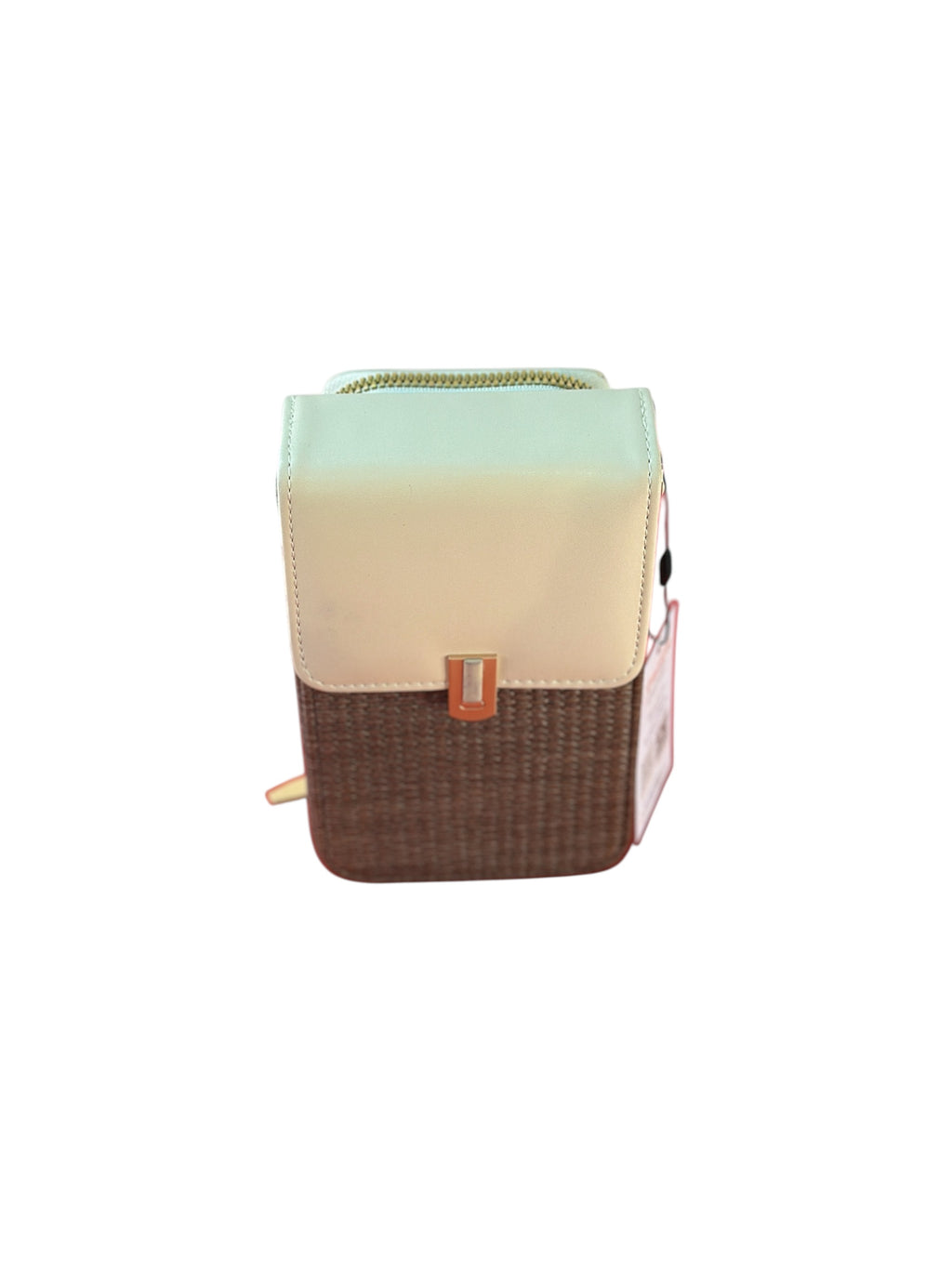 Mini Phone Wallet Sling Bag with Zip Wallet & Flap Closure