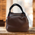 Compact Zip-Top Handbag with Dual Handles – Everyday Utility Bag