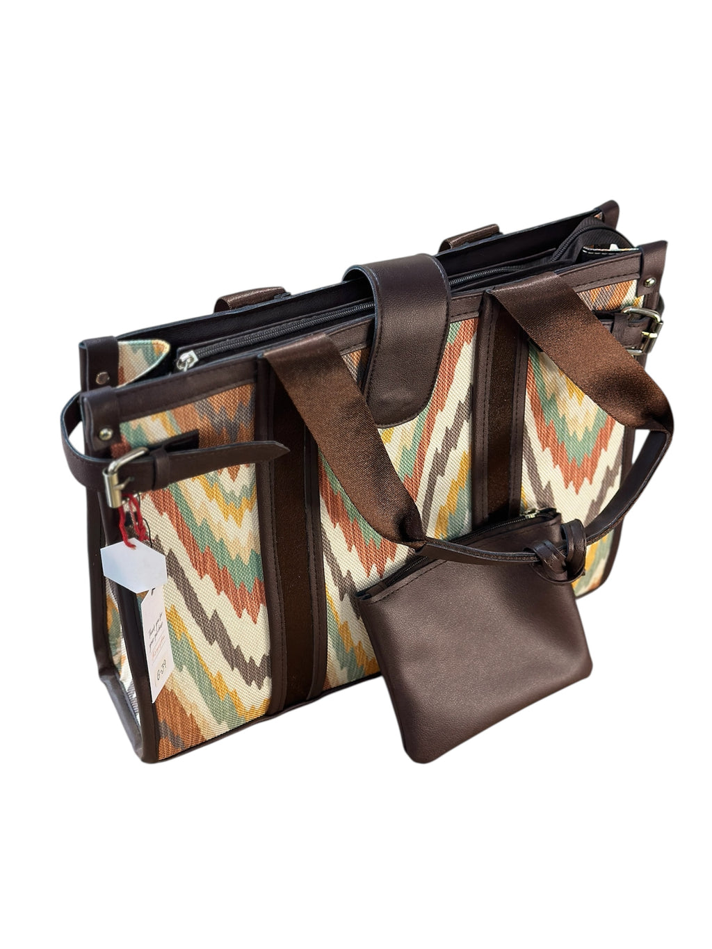 Laptop Tote Bag with Detachable Pouch