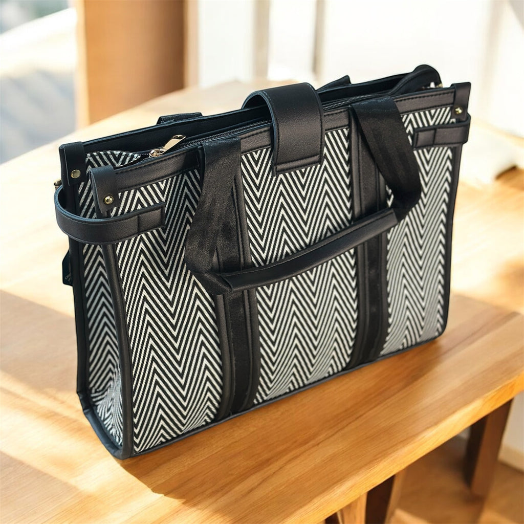 Laptop Tote Bag with Detachable Pouch