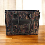Office Tote Bag with Abstract Pattern