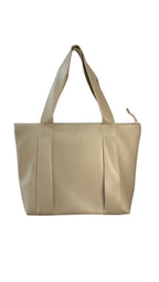 Minimal BlackTote Bag with Front Zip Pocket – Everyday Carry Tote