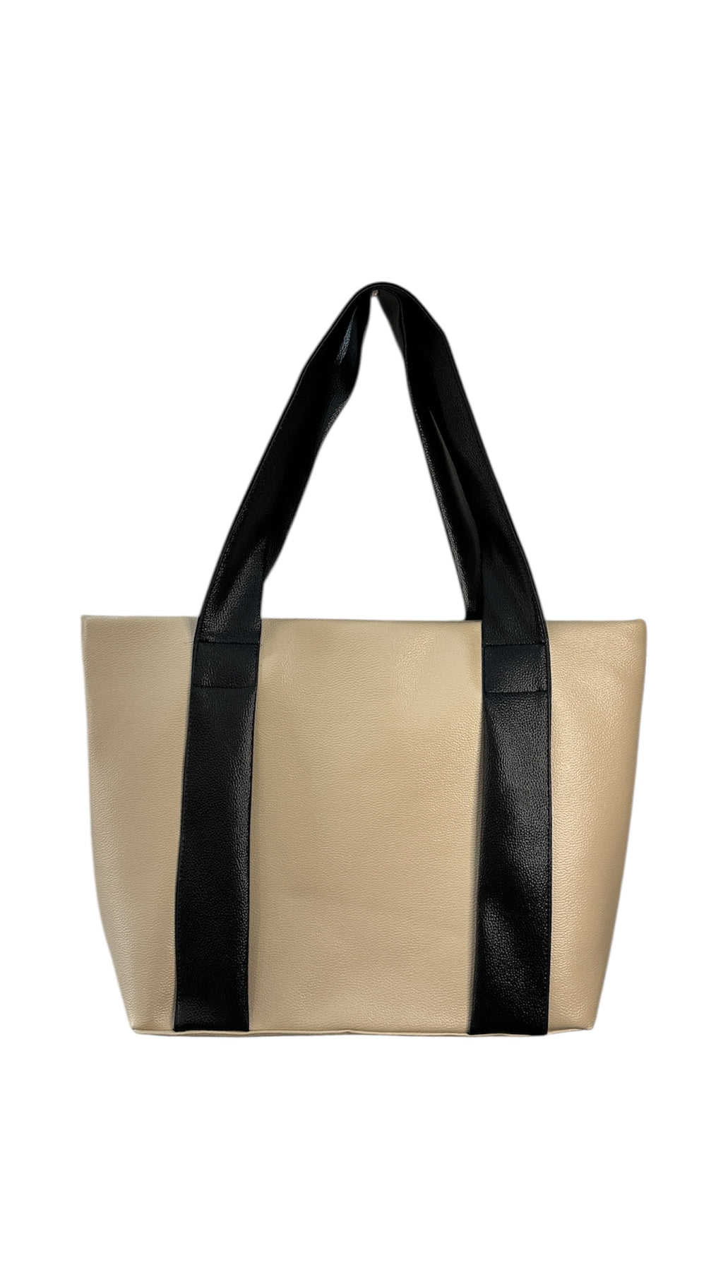 Minimal BlackTote Bag with Front Zip Pocket – Everyday Carry Tote