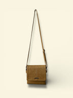 Premium Tan Leatherette Cross body Unisex Bag