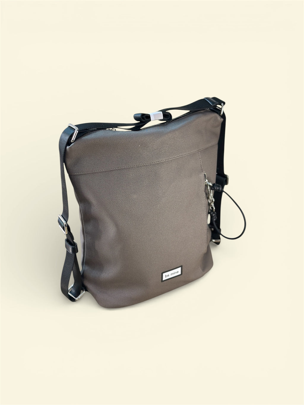 Be Mine Convertible Crossbody Backpack – Grey