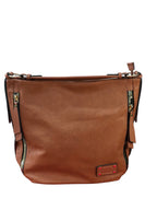 Classic Brown Leather Shoulder Bag – Elegant Daily Carry with Handle + Strap