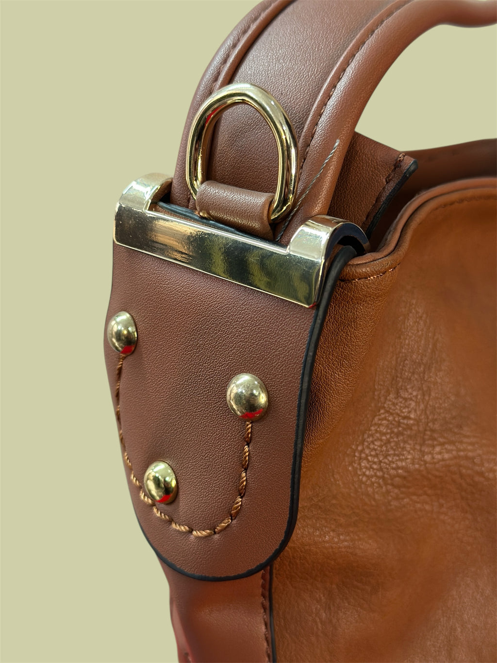 Premium Brown Leather Shoulder Bag for Women – Stylish Handbag with Top Handle & Adjustable Strap, Spacious Everyday Tote