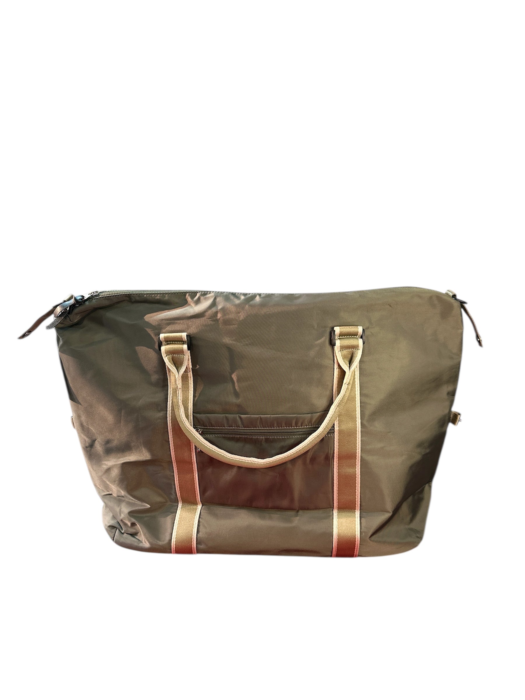 Large Capacity Shoulder Tote Bag – Olive Green Lightweight Travel