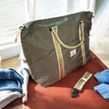 Large Capacity Shoulder Tote Bag – Olive Green Lightweight Travel