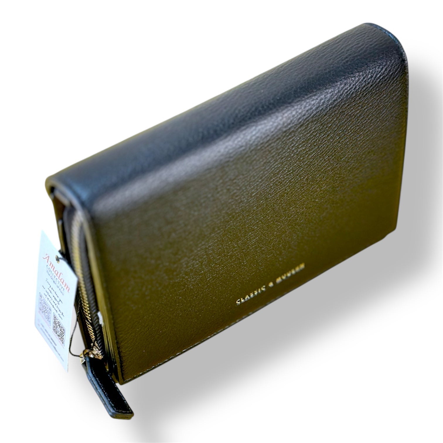 Luxury Leather Long Wallet with Zipper Pocket – Elegant Classic & Modern Design