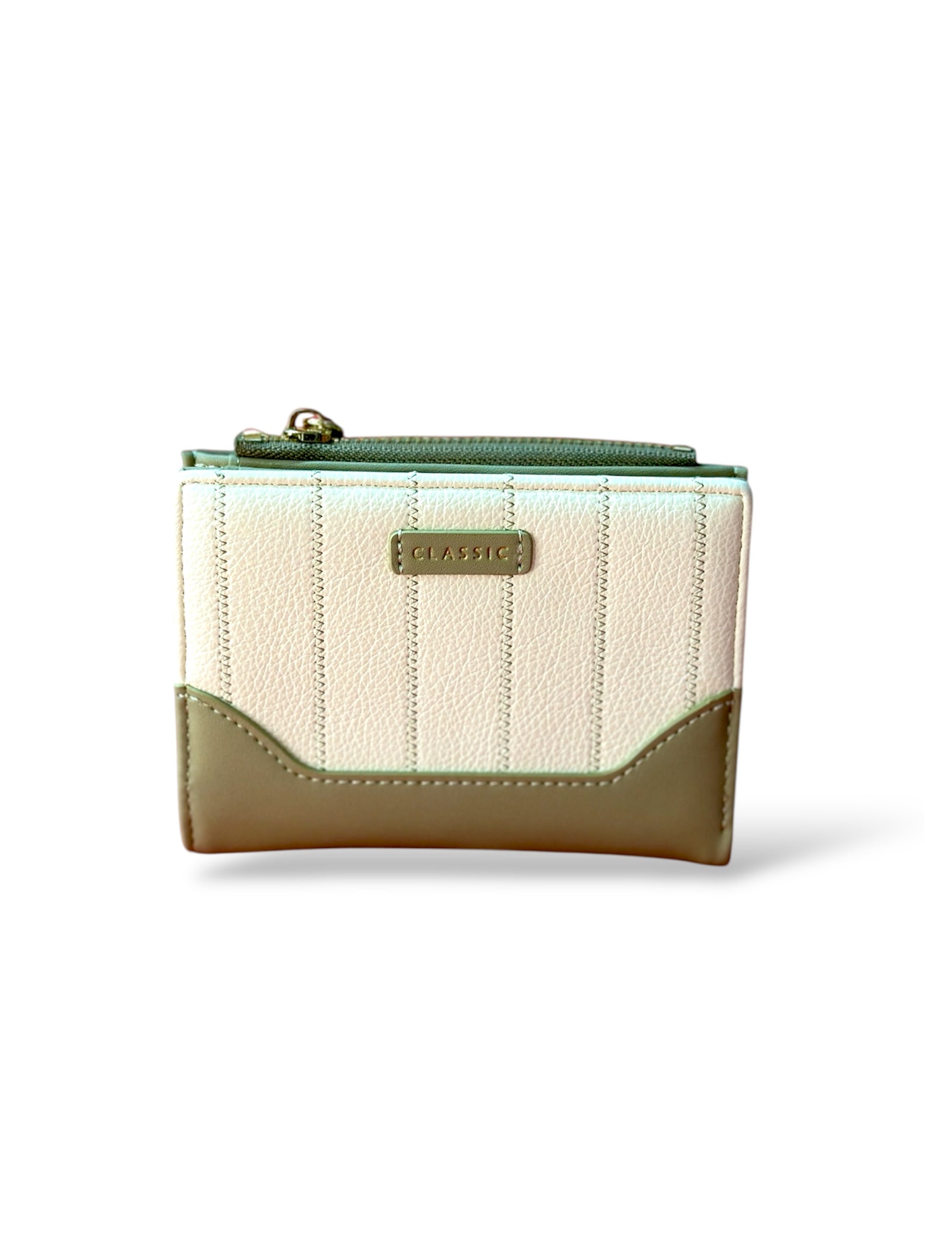 Classic Compact Women’s Wallet – Elegant PU Leather Mini Purse with Zipper Coin Pocket & Multi Card Slots